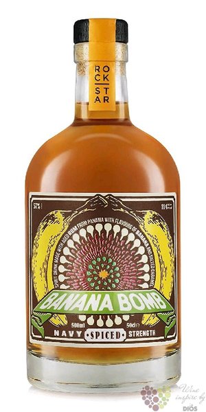 RockStar  Banana BOMB  overproof spiced Guyanan rum 57% vol.  0.50 l
