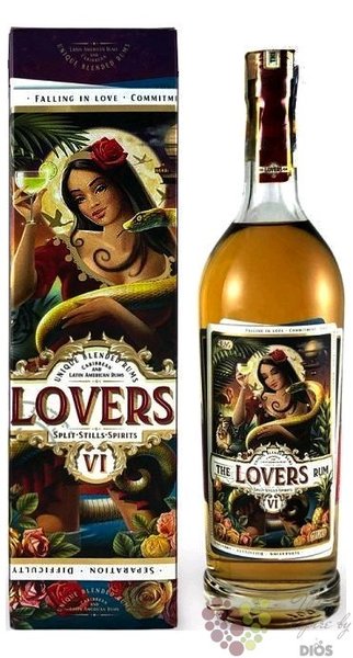 the Lovers gift box blended Caribbean rum 43% vol.  0.70 l