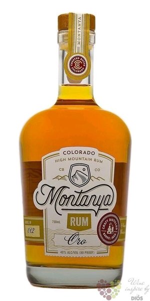 Montanya  Oro  Colorado High Mountain rum 40% vol.  0.70 l