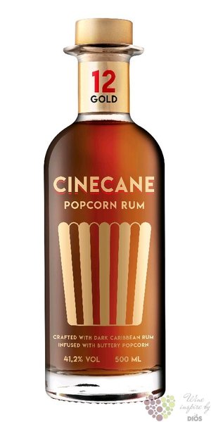 CineCane  Popcorn  aged Caribbean rum 41.2% vol.  0.5 l