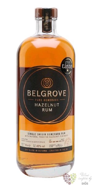 Belgrove  Hazelnut  unique Guyana rum 40% vol.  0.70 l