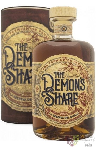 the Demons Share gift tube aged Panamas rum 40% vol.  0.70 l