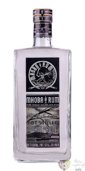 Mhoba  Pot Stilled White  South African white rum 43% vol.  0.70 l