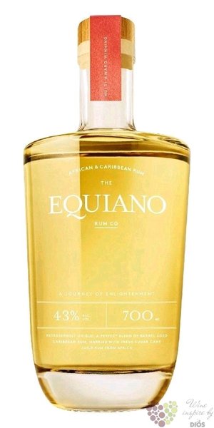 Equiano „ Light ” blended Caribbean rum 43% vol.  0.70 l