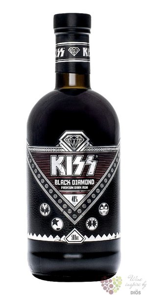 Kiss  Black Diamond  aged Caribbean rum 40% vol.  0.50 l