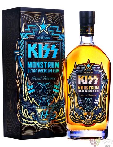 Kiss  Monstrum  aged 14 years Caribbean rum 43% vol.  0.70 l