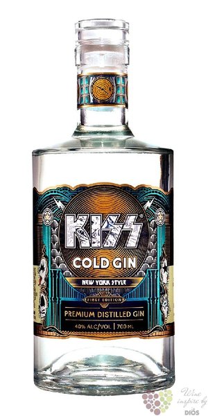 Kiss  Cold New York Style batch no.1  Swedish premium gin 40% vol.  0.50 l