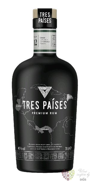 Tres Paises blended Caribbean rum 40% 0.70 l