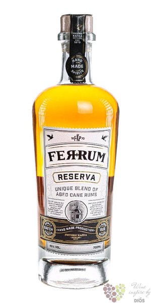 FerRum  Reserva  blended Caribbean rum 40% vol.  0.70 l