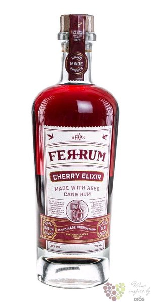 FerRum „ Elixir Cherry ” flavoured Caribbean rum 35% vol.  0.70 l
