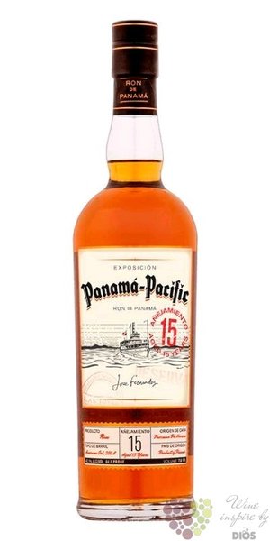 Panama Pacific aged 15 years Panamas rum 45% vol.  0.70 l