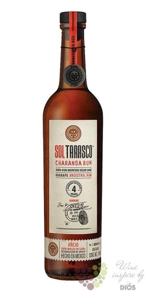 Sol Tarasco Charanda aged 4 years Mexican rum Pacheco family 42% vol.  0.70 l