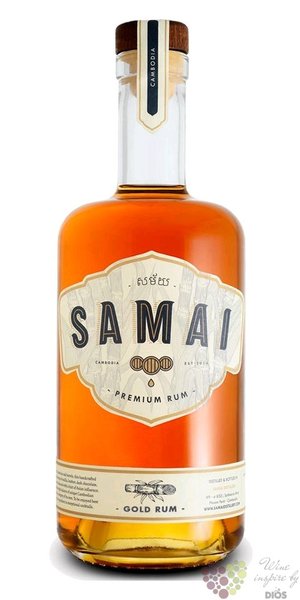 Samai Gold batch.014 Cambodjan rum 41% vol.  0.70 l