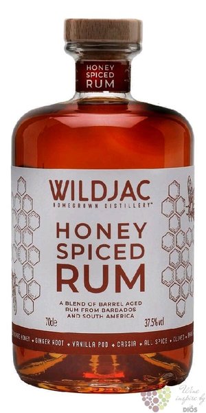 Wildjac Honey Spiced flavored Caribbean rum 37.5% vol.  0.70