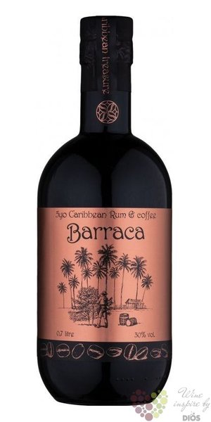 Baracca Caribbean Rum &amp; coffe rum liqueur 30% vol.  0.70 l