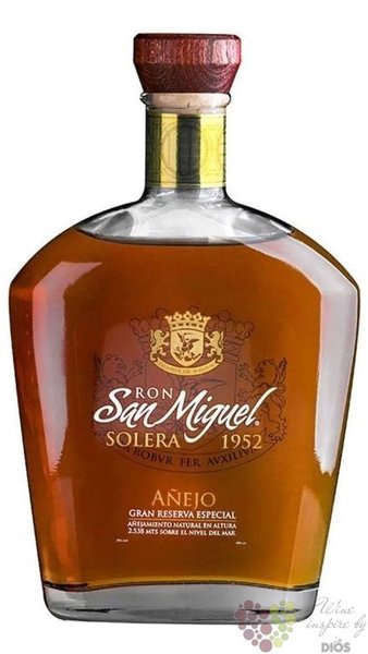 San Miguel  Extra Aejo Solera 1952  Ekvdor rum  43% vol.  0.70 l