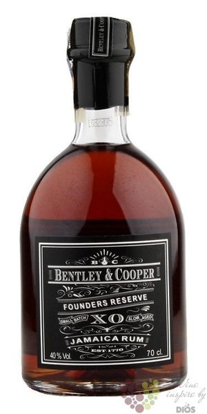 Bentley &amp; Cooper  Founders Reserve XO  Jamaica rum 40% vol.  0.70 l