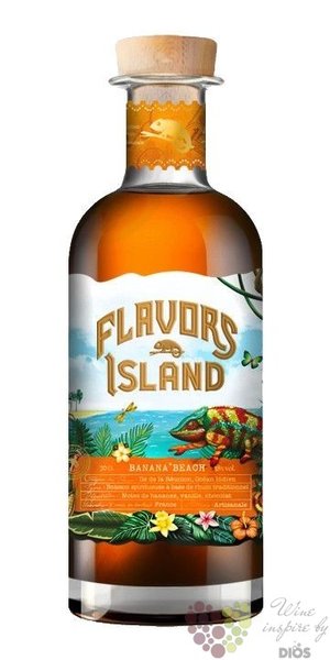 Flavors Island  Banana Beach  flavored Caribbean rum 38% vol.  0.70 l