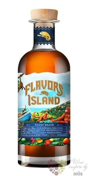 Flavors Island  Mango Beach  flavored Caribbean rum 38% vol.  0.70 l