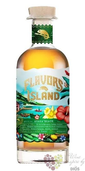 Flavors Island  Anana Beach  flavored Caribbean rum 40% vol.  0.70 l