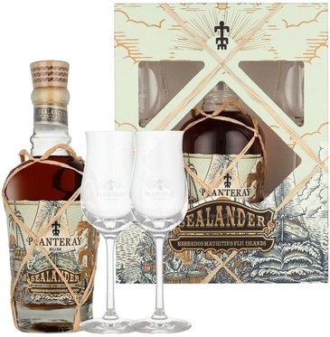 Planteray  Sealander  glass set aged Jamaican rum 40% vol. 0.70 l