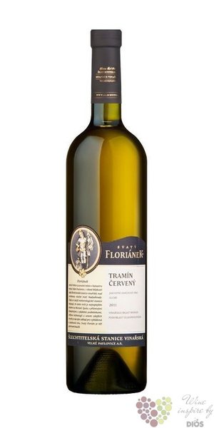 Tramín červený „ Svatý Floriánek ” jakostní víno odrůdové Šlechtitelka Velké Pavlovice   0.75 l