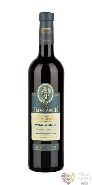Svatovavřinecké „ Svatý Floriánek ” jakostní odrůdové víno Šlechtitelka  0.75 l