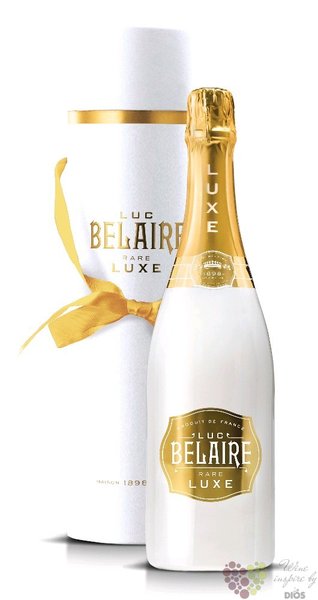 Luc Belaire blanc  Luxe  demi sec ice style wine gift tube  0.75 l