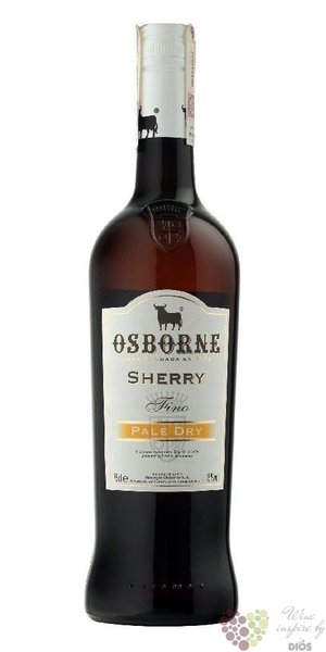 Sherry de Jerez  Fino  Do Pale dry by Grupo Osborne 15% vol.  0.70 l