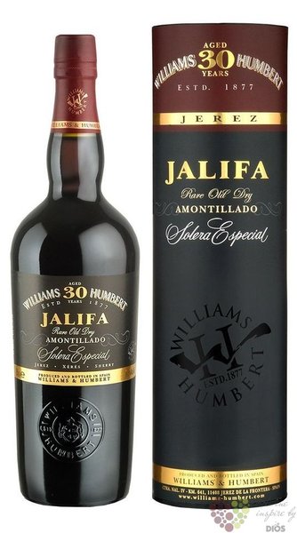 Sherry de Jerez amontillado  Jalifa  Do solera aged 30 years Williams &amp; Humbert 19.5% vol. 0.5