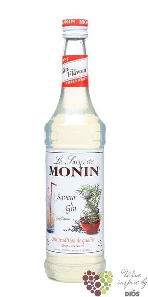 Monin  Saveur Gin  French gin flavoured coctail syrup 00% vol.    0.70 l
