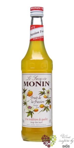 Monin  Fruits de la Passion  French Passion fruits flavoured coctail syrup 00% vol.   1.00 l