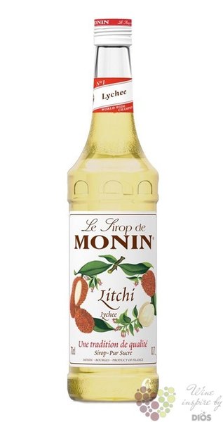 Monin  Litchi   French l flavoured coctail syrup 00% vol.   0.70 l