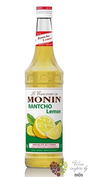 Monin concentrate  Rantcho Lemon  French lemon juice 00% vol.   0.70 l