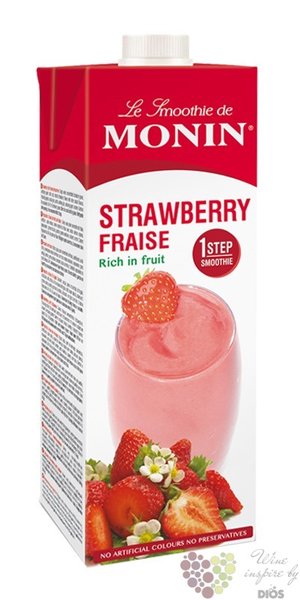 Monin  Fraise  French strawberry flavoured coctail smoothie     1.00 l