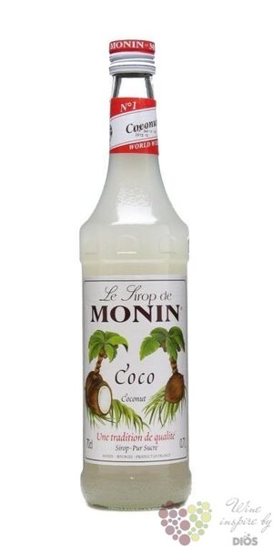 Monin  Coco  French coconut flavoured coctail syrup 00% vol.   1.00 l