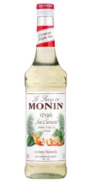 Monin  Curacao Triple sec  French flavoured coctail syrup 00% vol.  0.70 l