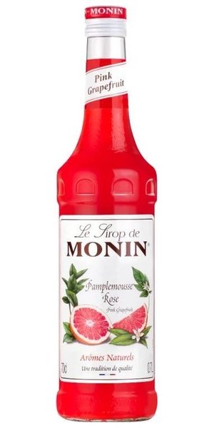 Monin  Pamplemousse ros   French Grapefruit ros flavoured coctail syrup 00% vol.  1.00 l