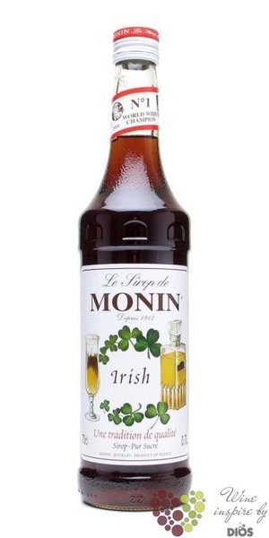 Monin  Irish  French Irish whiskey flavoured coctail syrup 00% vol.    0.70 l