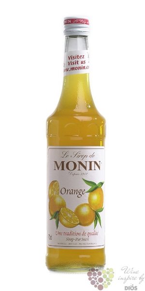 Monin  Orange  French flavoured coctail syrup 00% vol.    0.70 l