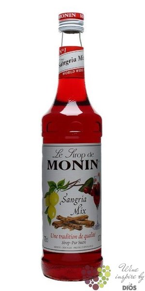 Monin  Sangria mix  famous drink flavoured coctail syrup 00% vol.   0.70 l