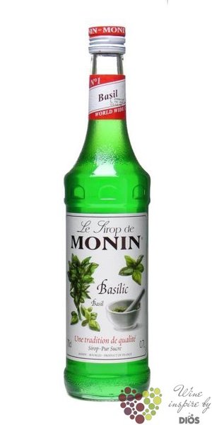 Monin  Basilic  French flavoured herbal coctail syrup 00% vol.    0.70 l