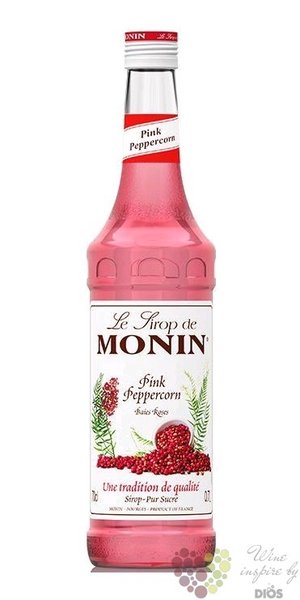 Monin „ Pink Peppecorn  ” French flavoured coctail syrup  00% vol.   0.70 l