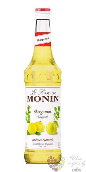 Monin „ Bergamote ” French flavoured coctail syrup 00% vol.   0.70 l