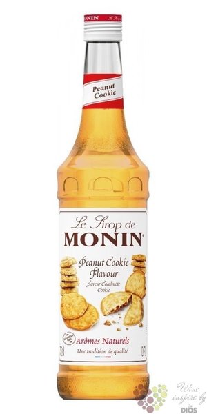 Monin „ Peanut Cookie  ” French flavoured coctail syrup  00% vol.   0.70 l