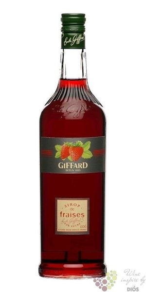 Giffard  Fraise  premium French strawberry syrup 00% vol.   1.00 l