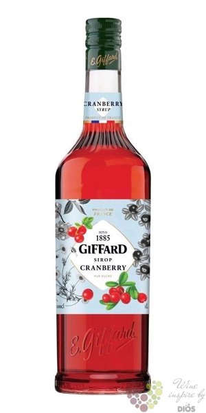 Giffard  Cranberry  premium French coctail syrup 00% vol.   1.00 l