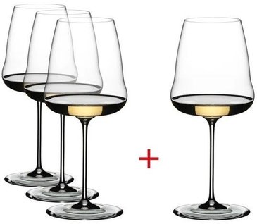 Riedel glass WineWings  Chardonnay   3+1 sada 4 sklenic
