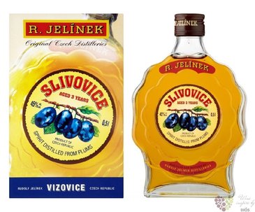 Slivovice zlat  Budk  aged 3 years moravian plum brandy Rudolf Jelnek 45% vol.  0.50 l