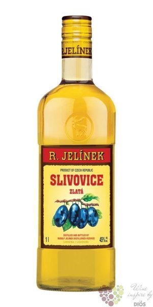 Slivovice zlat moravian plum brandy Rudolf Jelnek 45% vol.  1.00 l